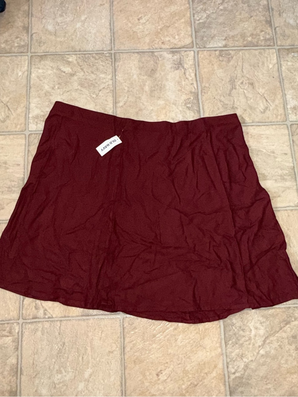 NWT Old Navy Burgundy A-Line Skirt XL Tall